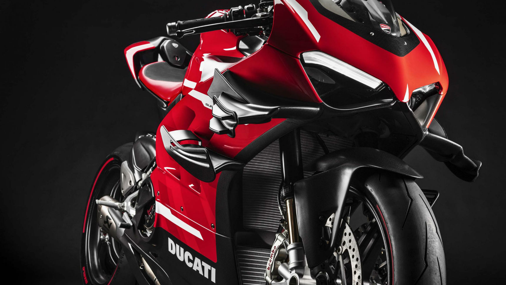 Детский мотоцикл Ducati Desmosedici / красный + белый