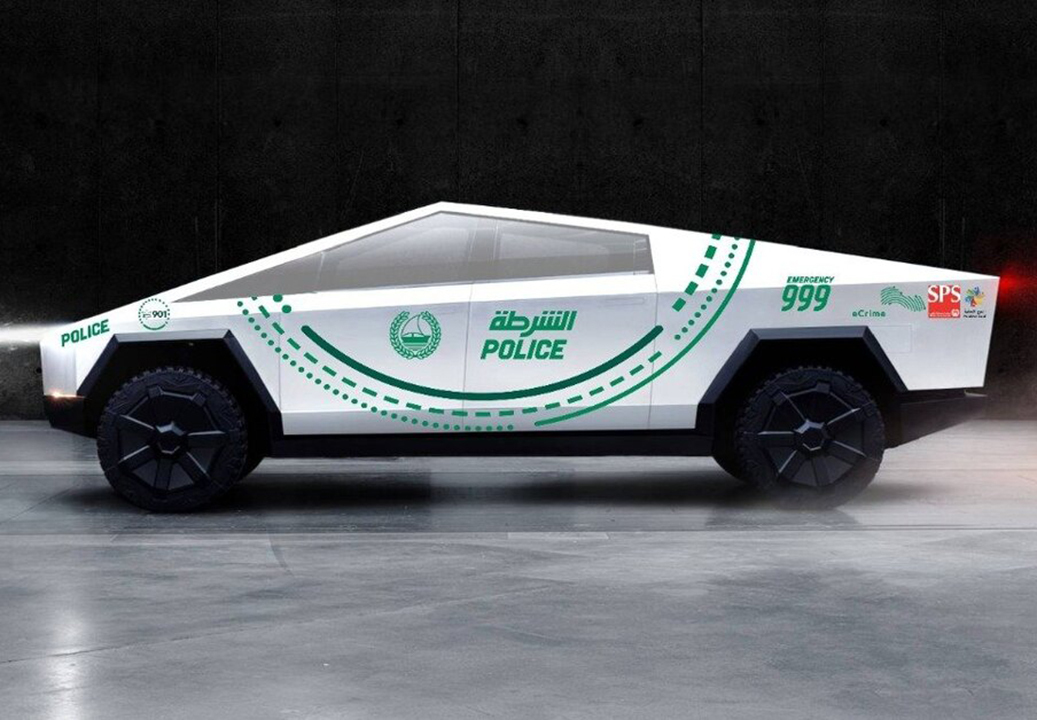 Патрулировать Дубай местная полиция будет на Tesla Cybertruck