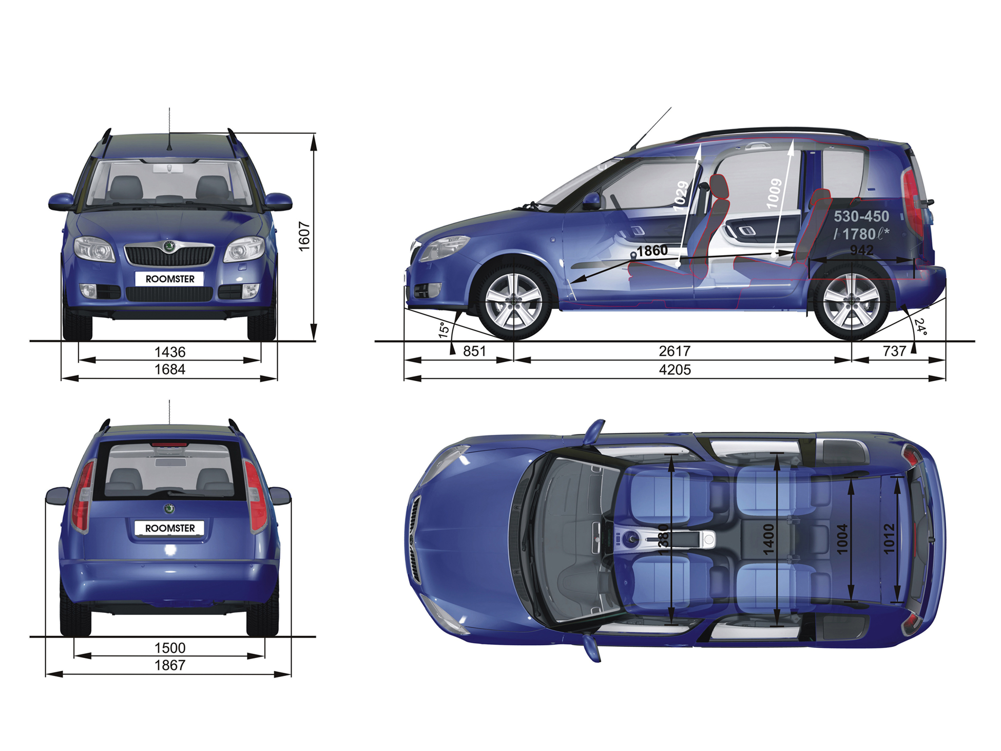 Шины skoda roomster. Škoda Roomster габариты. Skoda Roomster Размеры. Гкода роммтал габариты. Габариты Шкода Румстер 2008.