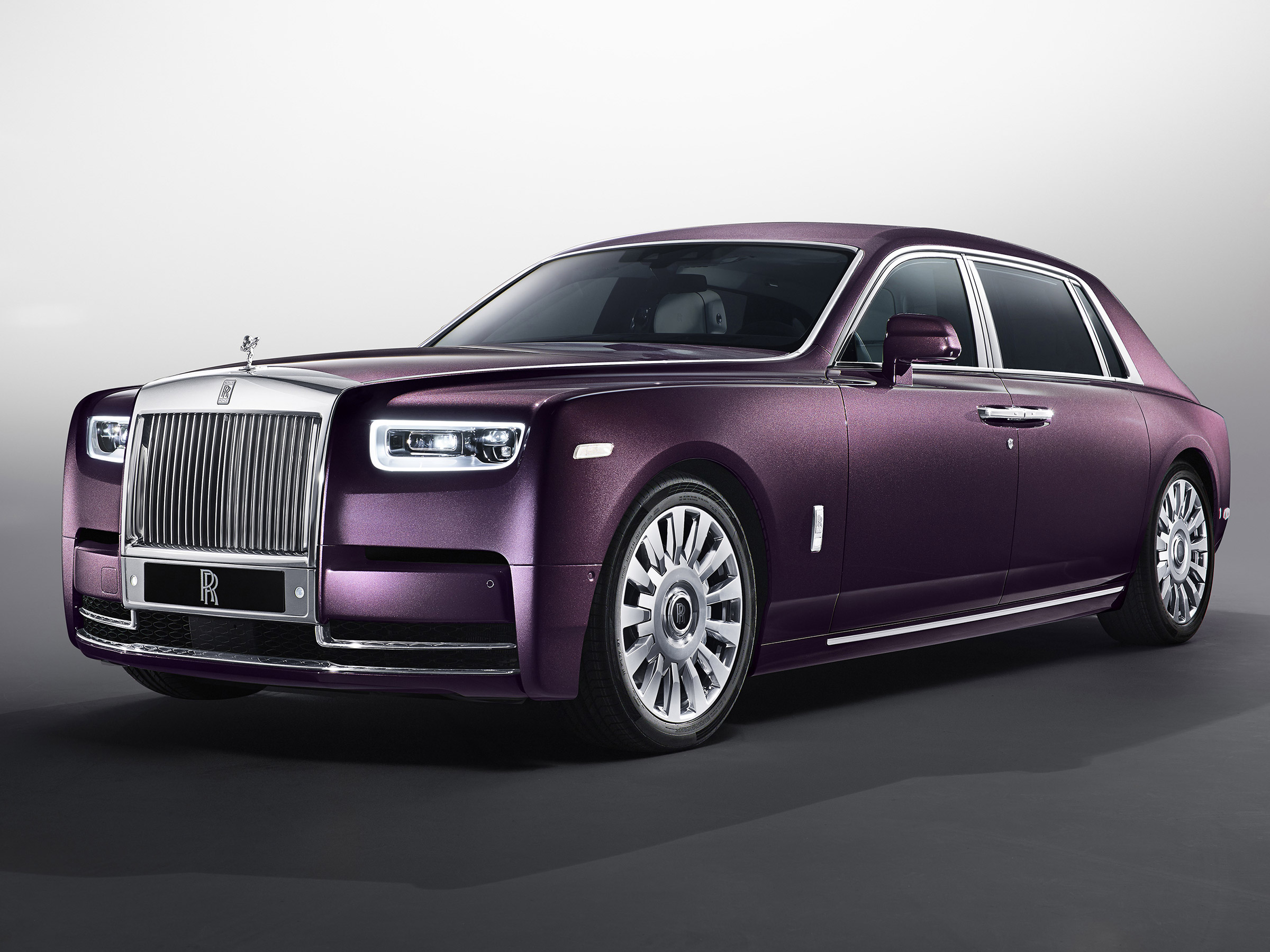 purple phantom rolls royce