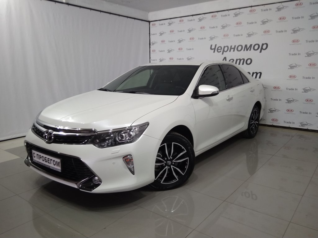 Продано: Toyota Camry VIII поколение 2.5 AT 181 л.с. белый в Крым  (Республика Крым) - Quto.ru