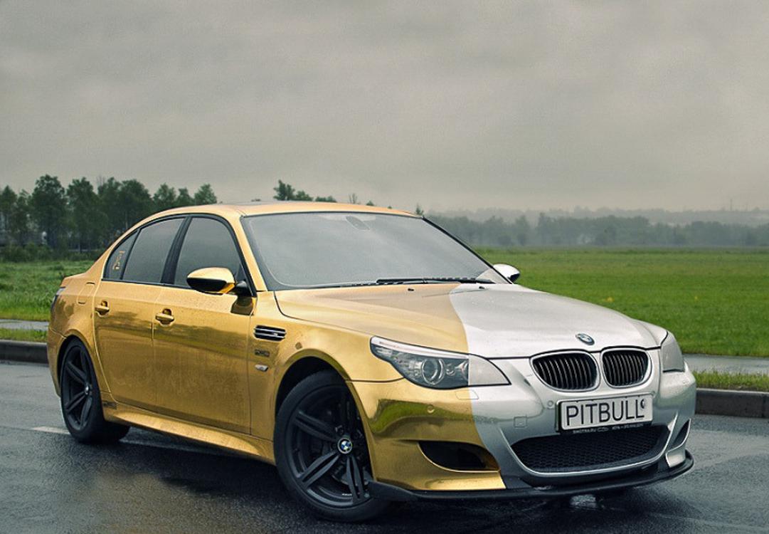 BMW m5 Gold Wheels