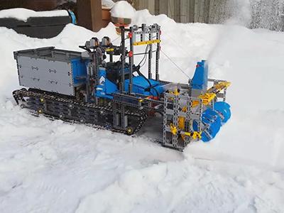 video snegouborochnaya mashina iz lego
