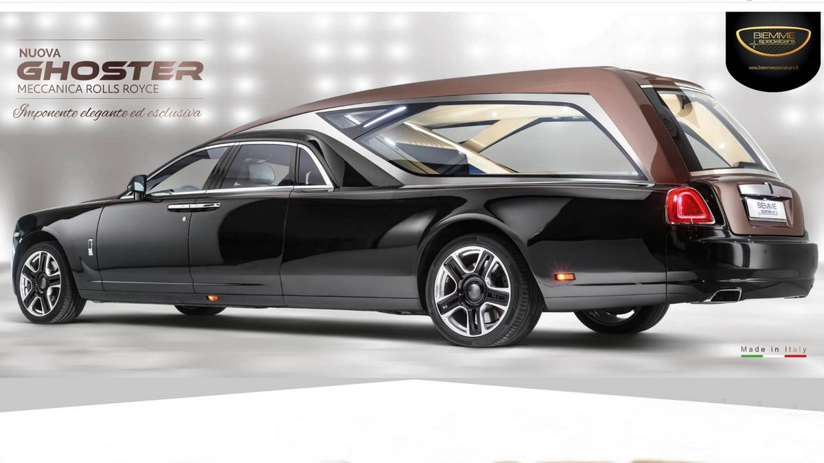 Посмотрите, как из Rolls-Royce Ghost сделали гигантский катафалк - Quto.ru