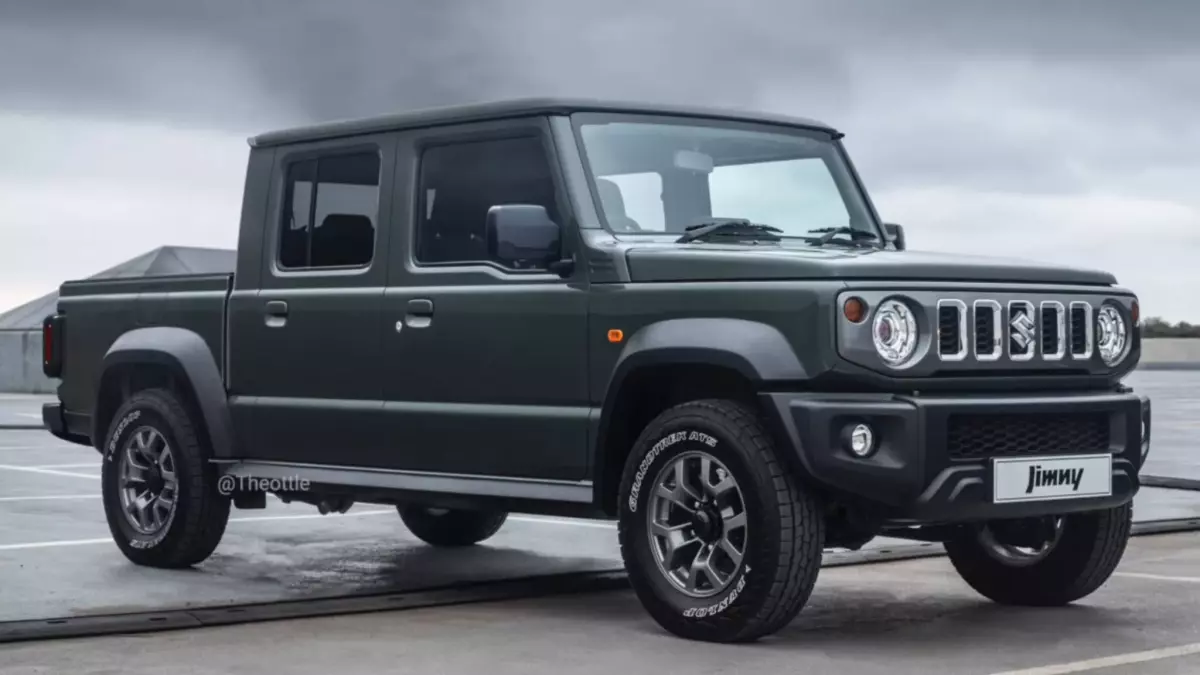 Suzuki Jimny показали в кузове пикап - Quto.ru