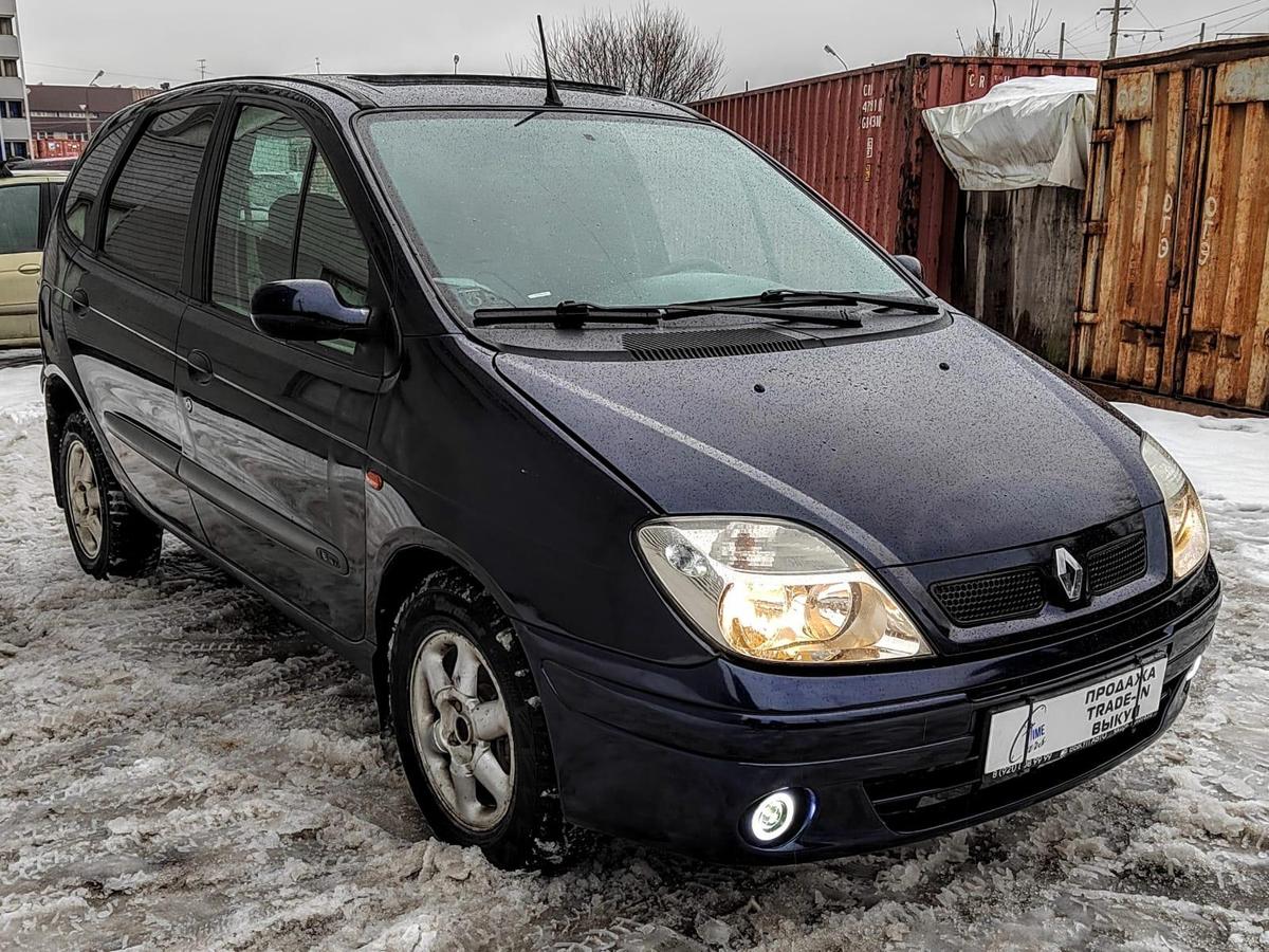 Продано: Renault Scenic I поколение рестайлинг 1.6 MT 110 л.с. синий в  Санкт-Петербурге - Quto.ru