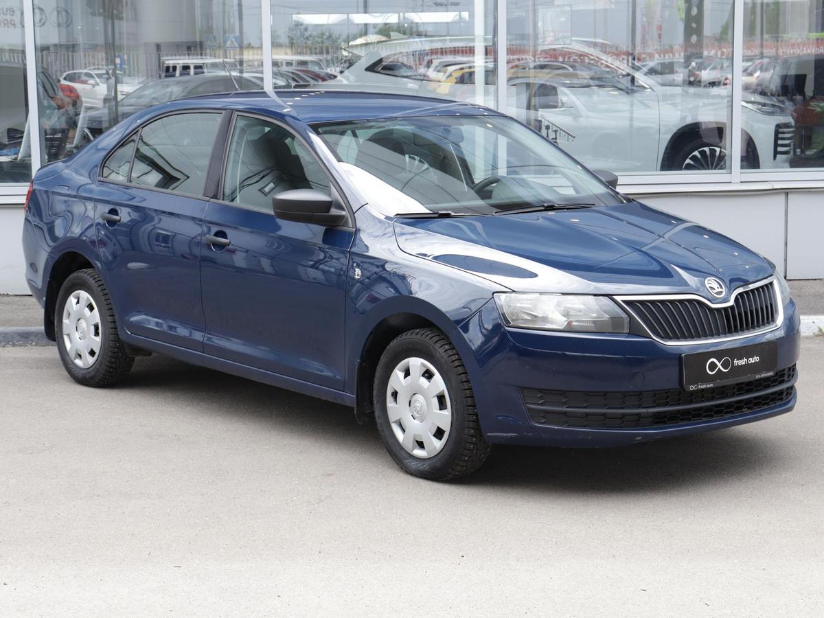 Продано: Skoda Rapid I поколение 1.2 MT 75 л.с. синий в Воронежской области  - Quto.ru