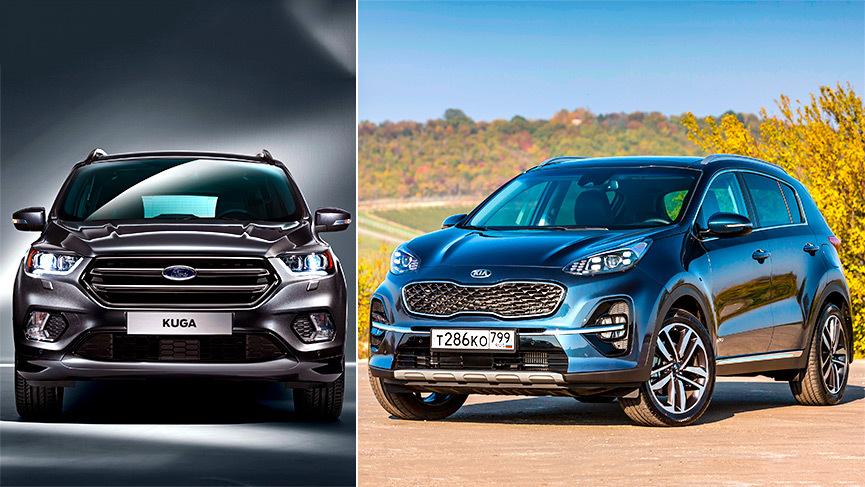 Kia Sportage или Ford Kuga - сравнение заклятых соперников - Quto.ru