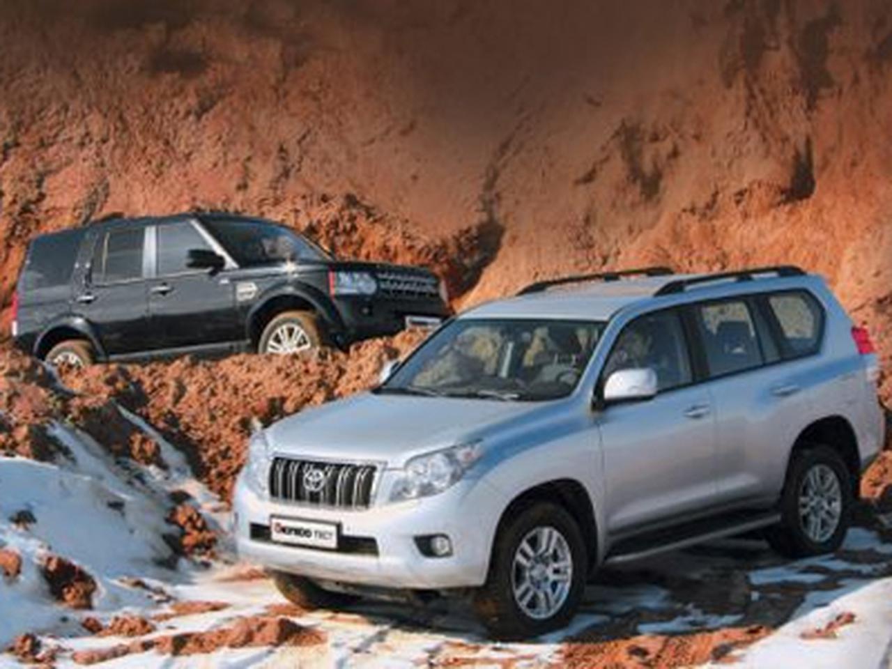 Land Rover Discovery 4 против Toyota Land Cruiser Prado. Легенда и слухи -  Quto.ru