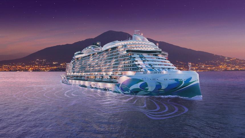 Посмотрите, как выглядит новейший круизный лайнер с трёхуровневой гоночной трассой на борту: видео