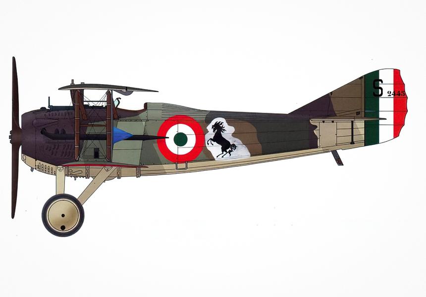 20 из своих 34 побед Франческо Баракка одержал на французских истребителях SPAD S.VII и SPAD S.XIII (на фото).