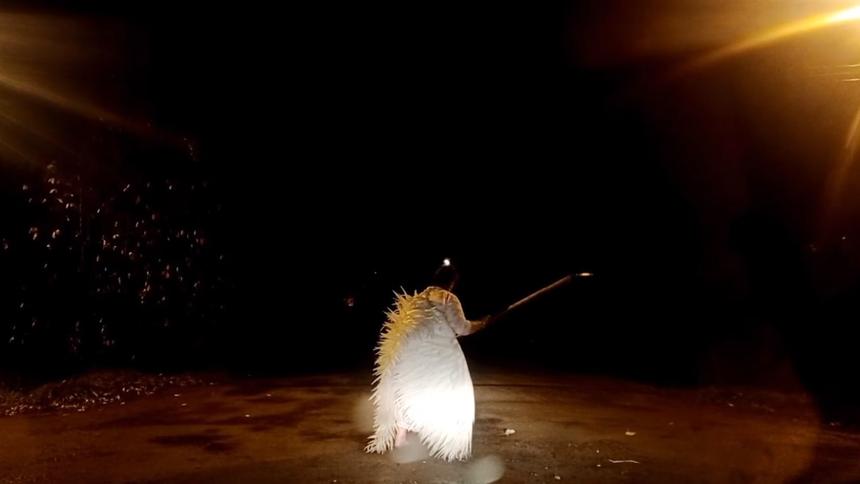 Шаман с косой перепугал тверских водителей