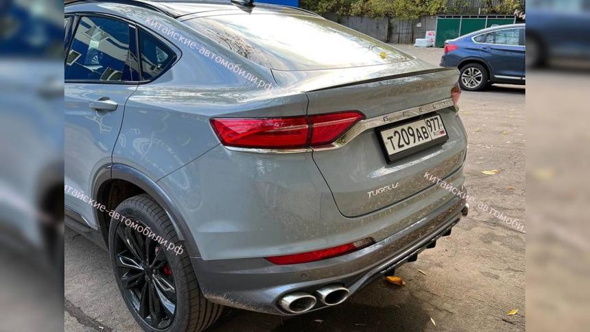 Обновлённый кросс-купе Geely Tugella замечен в России