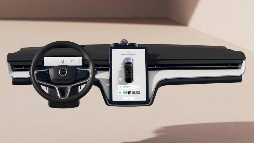 Первые изображения салона нового кроссовера Volvo EX90