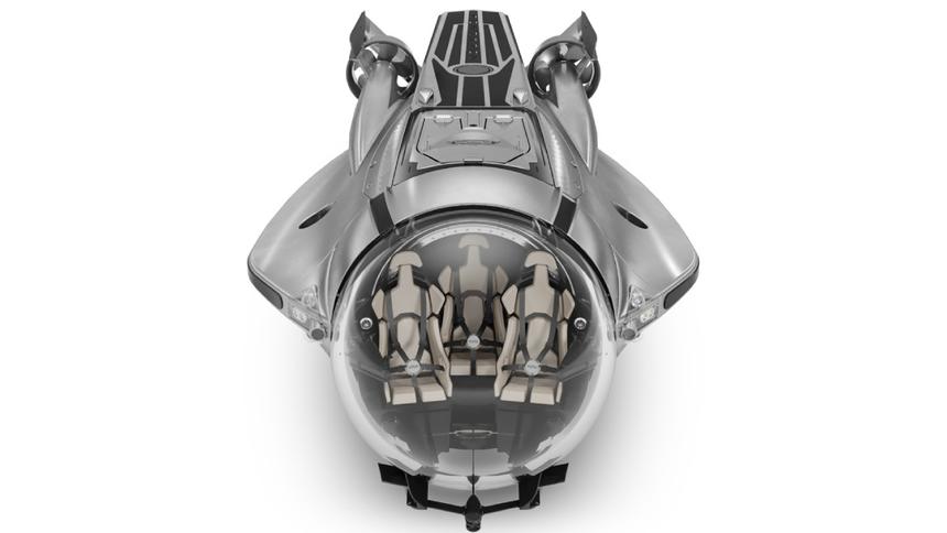 Представлена скоростная трёхместная подводная лодка