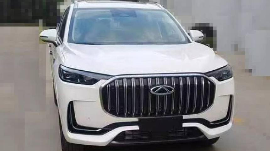 Появились снимки Chery Tiggo 9 без камуфляжа: он похож на Range Rover Velar