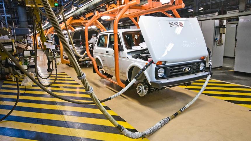 В России резко выросло производство автомобилей