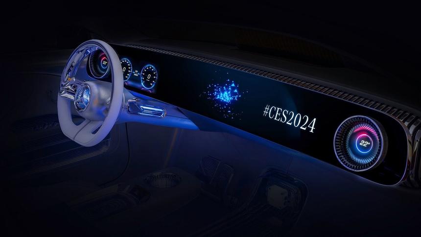 Mercedes-Benz показал огромный экран будущих моделей