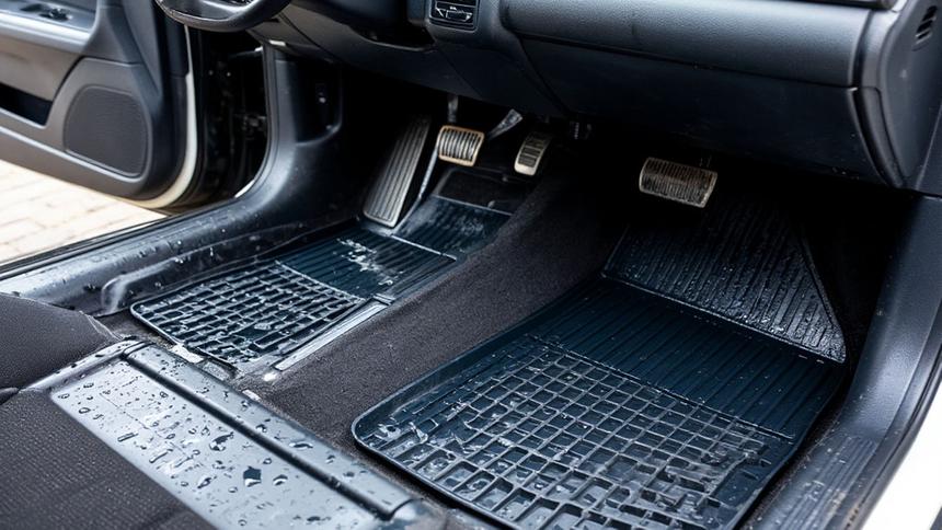 Лужа в салоне: где искать причину и почему стоит делать это оперативно