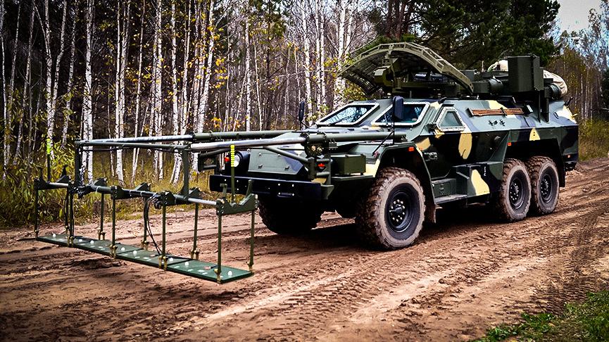 Машина дистанционного разминирования листва