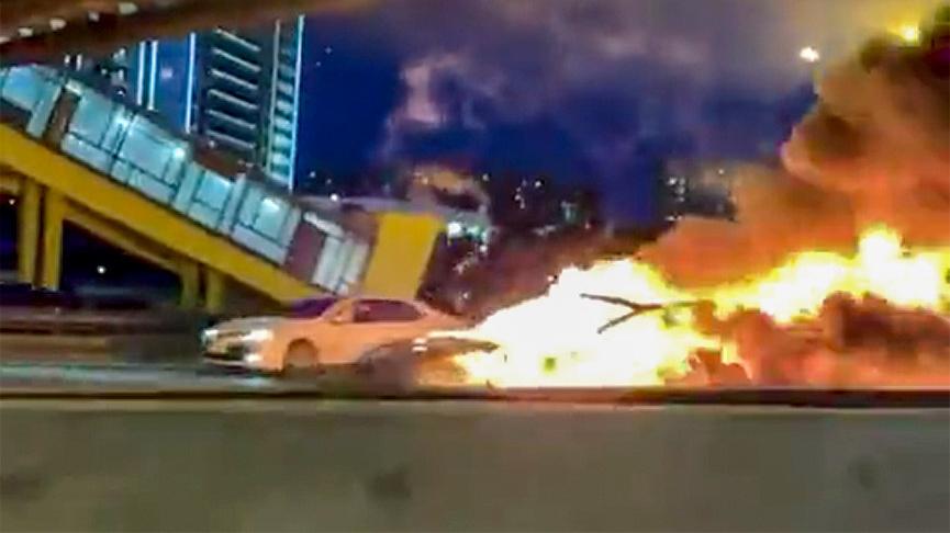 Авария tesla на мкад